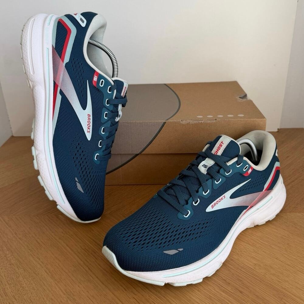 Brooks Ghost 15 ‘Legion Blue/Red’ Women Running Sneakers- SZ 9